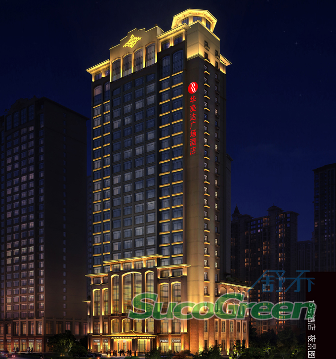 華美達酒店夜景圖